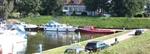 Vissen in de jacht haven in Wanssum